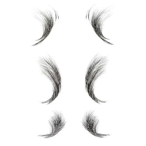 Vista 9 de FILFEEL Pegatinas para bordes de cabello, tatuajes temporales de moda, bordes para cabello, bricolaje de larga duración, calcomanía de línea capilar