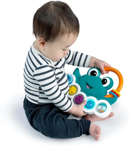 Vista 16 de Baby Einstein Ocean Explorers Neptune's Busy Bubbles - Juguete de actividad sensorial con luces interactivas y música, a partir de 3 meses Burbujas