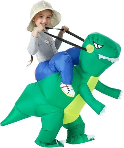 Vista 5 de Disfraz inflable de dinosaurio T-Rex, disfraz de Halloween, disfraz de dinosaurio