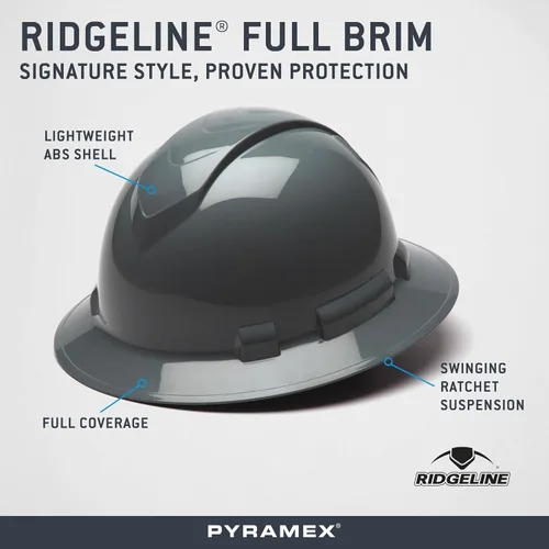Vista 8 de Pyramex Ridgeline - Sombrero duro de ala completa