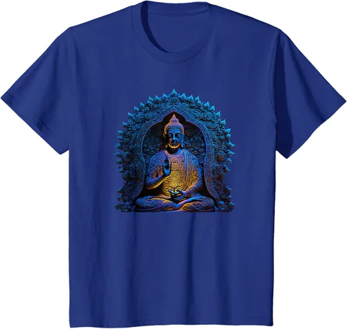 Vista 39 de Estatua de Buda Yoga Budismo Zen Buddhism Meditation T-Shirt Negro