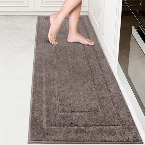 Vista 48 de PURRUGS Alfombra de cocina lavable a máquina, de 24 x 35.5 pulgadas, antideslizantes, antideslizantes, tapetes de pie suaves y superabsorbentes