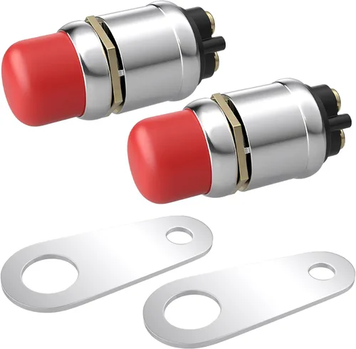 Vista 8 de BFXM Interruptor de arranque de botón pulsador 12V 50A, interruptor de arranque momentáneo impermeable para motor de automóvil, botón de arranque