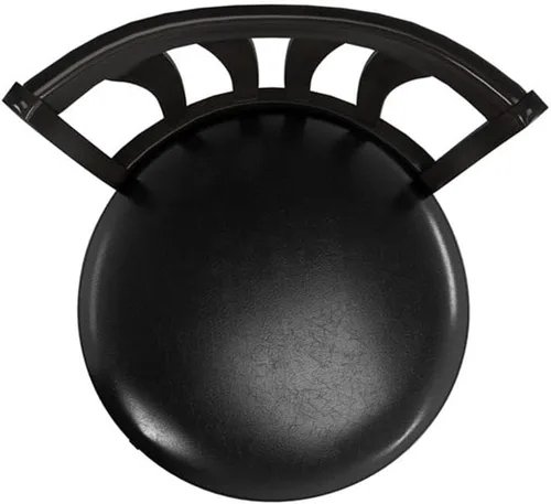 Vista 8 de Hillsdale Savana Taburete de cocina de madera, 29.5 pulgadas de alto, negro