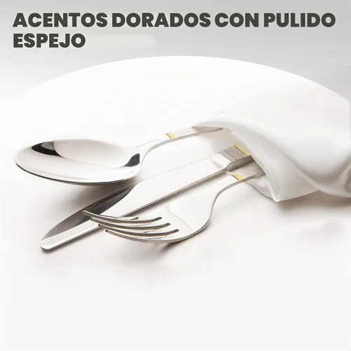 Vista 8 de Juego de cubiertos de edición limitada – Juego de vajilla familiar de 30 piezas – Juego de cubiertos para 6 – Juego de vajilla plateada – Cucharas