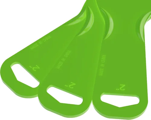 Vista 3 de Cuchillo de masilla de plástico, 3 piezas de herramienta raspadora de 2 pulgadas, cuchillos flexibles para paneles de yeso, calcomanías, papel