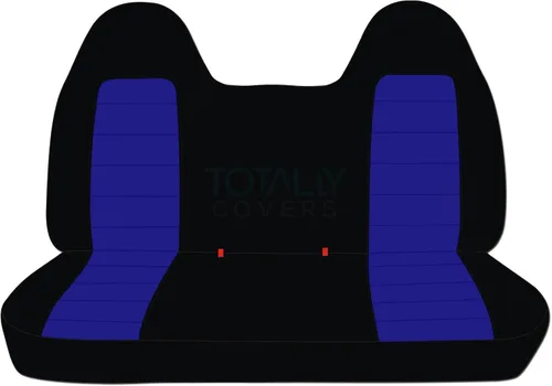 Vista 19 de Totally Covers Compatible con Ford F-150 F-250 F-350 1992-1998 Fundas de Asientos de Camión de Dos Tonos (Banco Sólido Delantero/Trasero) con/sin