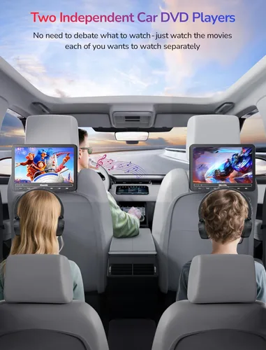 Vista 2 de Reproductores de DVD portátiles de 10.1 "para coche con entrada HDMI