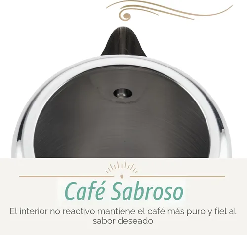 Vista 7 de Farberware Classic Yosemite - Percolador de café de acero inoxidable, 8 tazas, color plateado