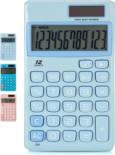 Vista 12 de Mr. Pen - Calculadora de función estándar, 12 dígitos, calculadora solar, calculadoras básicas de oficina (paquete de 2)