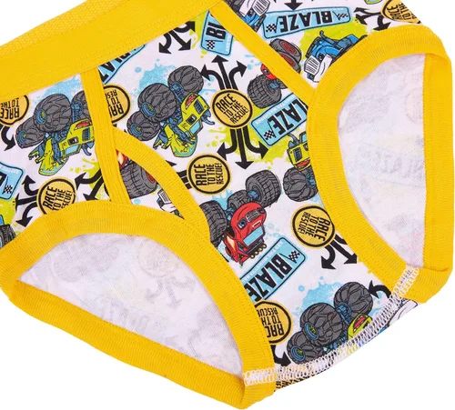 Vista 6 de Ropa interior con licencia para niños Mickey Mouse Blaze Cars Paw Patrol Marvel Toy Story paquete de 8 calzoncillos de tamaño para bebésniños