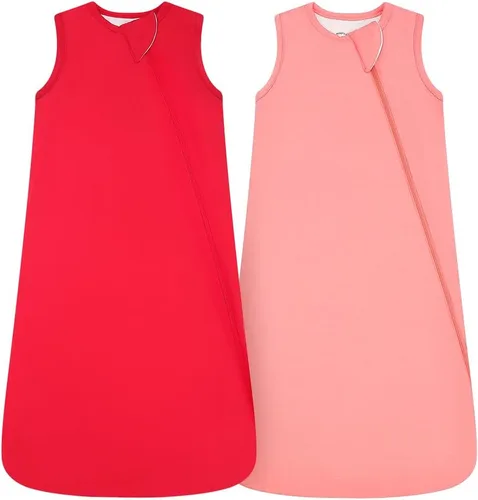 Vista 8 de HAPIU Saco de dormir unisex de rayón hecho de bambú TOG 1.0, cremallera premium de 2 vías, manta portátil para bebé All-Night Comfort, Buttery