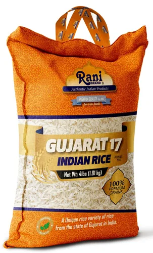 Vista 8 de Rani Gujarat 17 Arroz indio 64 oz (4 libras) 4.0 lbs Bolsa de tela ~ Todo natural Apto para gluten Vegano Kosher Calidad de exportación