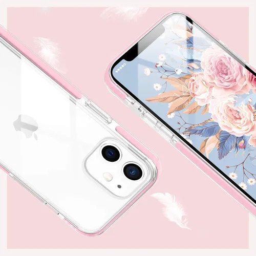 Vista 5 de MATEPROX Carcasa para iPhone 12 Pro e iPhone 12, transparente y delgada, a prueba de golpes y caídas, transparencia de cristal