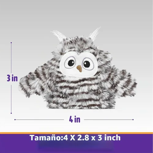Vista 6 de Kimee Juguete Interactivo para Gatos Recargable Búho Automático que Pía Juguete para Gatitos con Hierba Gatera, Alas que Baten Automáticamente