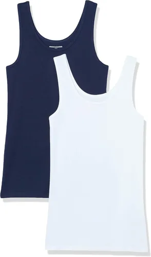 Vista 39 de Amazon Essentials - Camiseta sin mangas de corte entallado para mujer Aqua Blue/French Blue