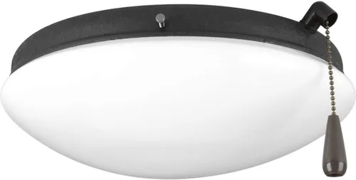 Vista 13 de Progress Lighting kit de luz de ventilador de techo de 1 luz para ventiladores de techo de la colección AirPro, estilo clásico transicional