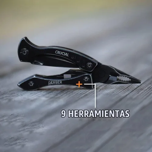 Vista 3 de Gerber 31-001518N Crucial, color negro.