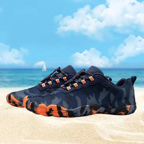 Vista 4 de Zapatos de agua para hombres y mujeres, para exteriores, playa, secado rápido, atléticos, acuáticos, zapatos deportivos para senderismo, escalada