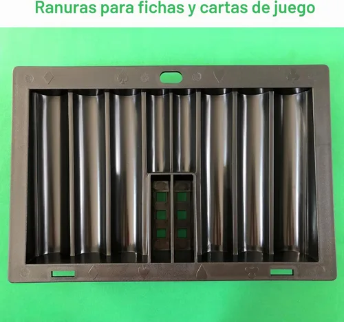Vista 3 de Yuanhe Poker Chip Tray Holder - Blackjack Casino Poker Mesa Dealer Chips Rack Inserto