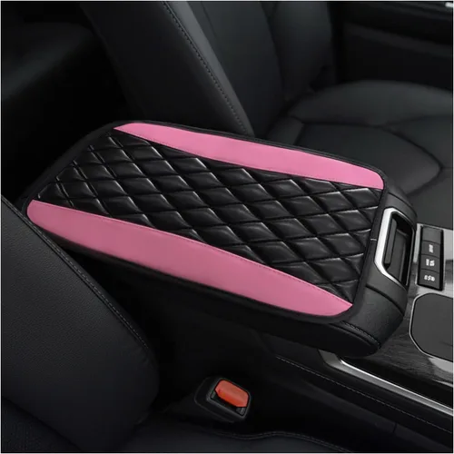 Vista 12 de Ohleats - Almohadilla de consola central para automóvil, funda protectora impermeable de cuero PU para reposabrazos de auto, cómoda alfombrilla