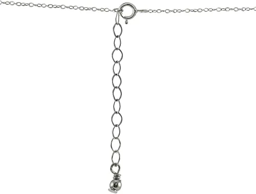 Vista 6 de B. BRILLIANT Sterling Silver Genuine or Synthetic Gemstone Round Halo Slide Short Choker Necklace for Girls Women Bridesmaids