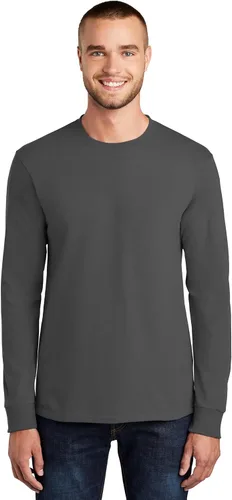 Vista 25 de Port & Company - Camiseta Esencial de Manga Larga Tall. PC61LST Azul acuático