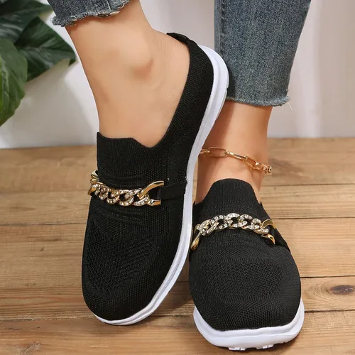 Vista 4 de DXYDSC Leisure - Sandalias deportivas de moda para mujer, con suela suave y cómoda, para correr al aire libre, con cadena