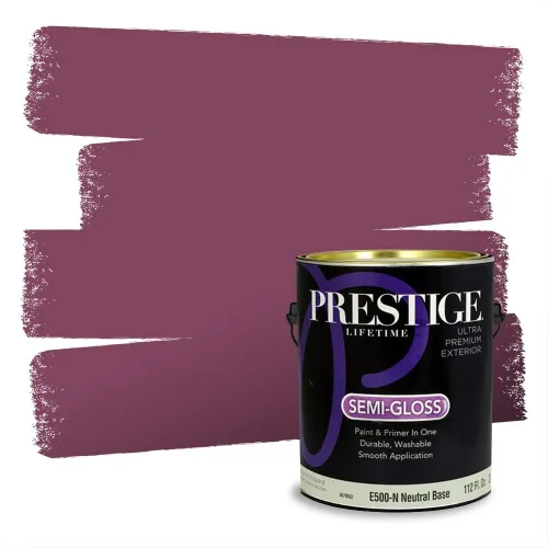 Vista 79 de Prestige Paints Pintura exterior e imprimación en uno, 1 galón, plano, coincidencia comparable de Valspar* Amber Rose*