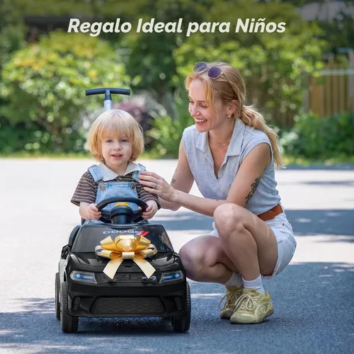 Vista 7 de Hikiddo Auto de Parachoques para Bebés, Auto de Parachoques Eléctrico de 6 V para Niños Pequeños con Control Remoto, Bluetooth - Púrpura Negro