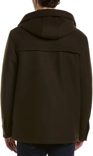 Vista 2 de Cole Haan Chaqueta corta con capucha de lana elástica para hombre