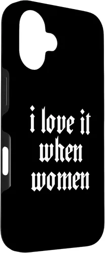 Vista 3 de iPhone 16 Lesbianas Divertido BI Mínimo para Lesbianas Orgullo Gay Me encanta cuando el caso