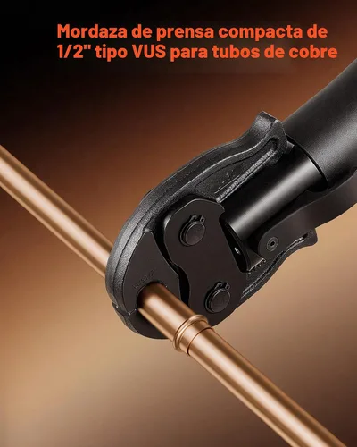 Vista 2 de VEVOR Mandíbula de prensa de 1/2" para herramientas de prensa de serie compacta, mandíbula de prensado de acero endurecido 52 HRC - Compatible