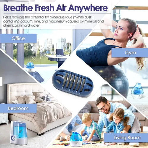 Vista 6 de Paquete de 20 cartuchos de desmineralización para humidificadores compatibles con Homedics Humidificador Filtro de agua para Homedics Humidificador