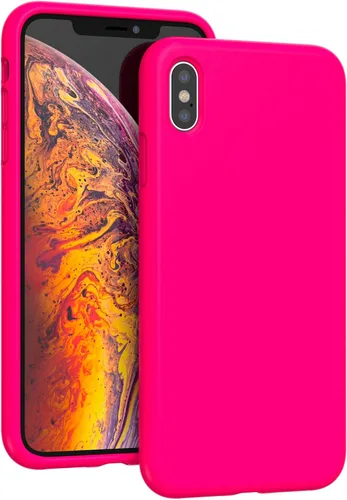 Vista 14 de Funda compatible con iPhone Xs Max de 6.5 pulgadas, protección contra caídas de gel de silicona líquida de cuerpo completo con microfibra suave a