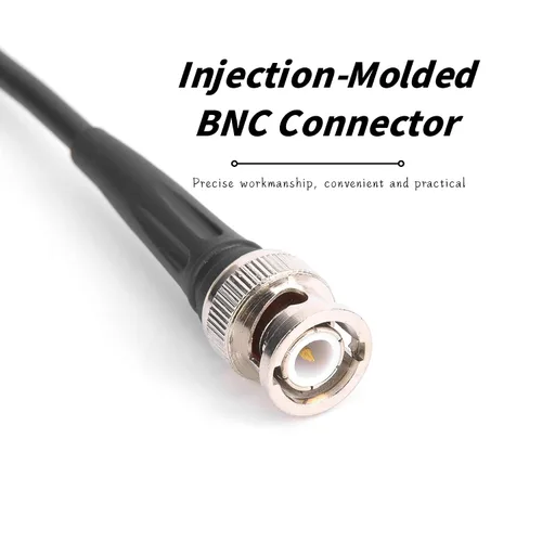 Vista 8 de Cable coaxial BNC, cable coaxial de clip BNC, accesorios de línea de prueba del generador de funciones (35.4 in 50), cables de audio coaxiales