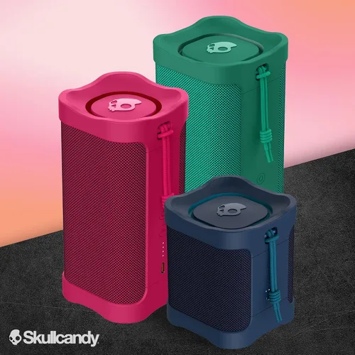Vista 7 de Skullcandy Terrain XL - Altavoz Bluetooth Inalámbrico IPX7, Altavoz Portátil Impermeable, Batería de 18 Horas, Correa de Muñeca de Nylon, Estéreo