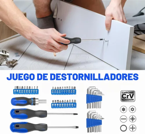Vista 3 de Prostormer - Juego de herramientas para el hogar de 159 piezas, kit de herramientas portátiles para el hogar con estuche de almacenamiento, kit
