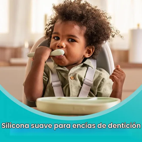 Vista 6 de NUK Cuencos de succión de silicona para bebés, función de succión que ayuda a reducir derrames, aptos para microondas y lavavajillas, sin BPA Verde