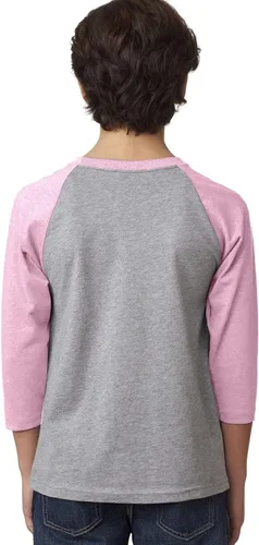 Vista 2 de Next Level 3352. Playera para jóvenes con manga 34., S