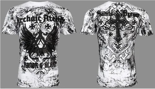 Vista 2 de Archaic Affliction - Camiseta para hombre, color blanco