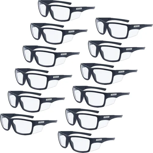 Vista 8 de JORESTECH Safety Glasses Classic Design With Side Shields ANSI Z87+ Anti Scratch With UV Protection