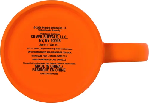 Vista 5 de Silver Buffalo Peanuts - Disfraz de Halloween Boo Crew, taza de cerámica, 20 onzas