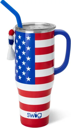 Vista 28 de Swig Life 40oz Insulated Mega Mug with Handle & Straw, Boho Desert DESIERTO BOHO