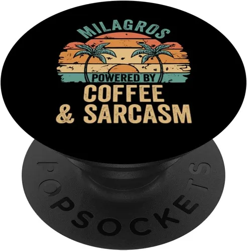 Vista 6 de MILAGROS Vibes Only Cute Retro Girls MILAGROS Name PopSockets MagSafe PopGrip for iPhone
