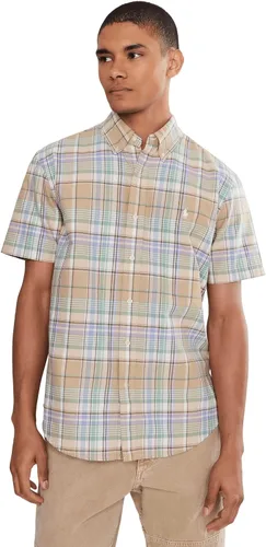 Vista 12 de POLO RALPH LAUREN Men's Classic Fit Plaid Oxford Shirt Blanco básico
