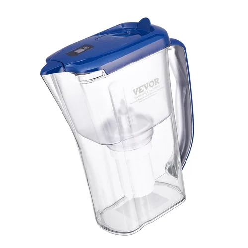 Vista 10 de Jarra con Filtro de Agua VEVOR, Dispensador de Filtro de Agua de 5 Etapas de 9 Tazas, Sistema de Filtración Rápida con Indicador de Cambio
