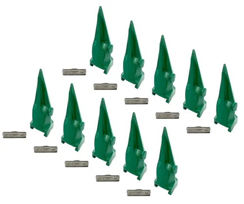 Vista 13 de Cubo de excavadora solo diente de roca de tigre con pin, compatible con ESCO Super V39 Series - V39VY (1)