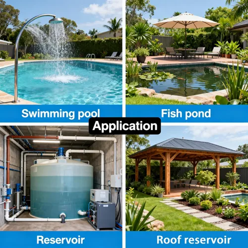 Vista 5 de Controlador automático de nivel de agua Sensor de nivel de líquido e interruptor de flotador de bomba AC110V 4 modos con detector tanque de agua