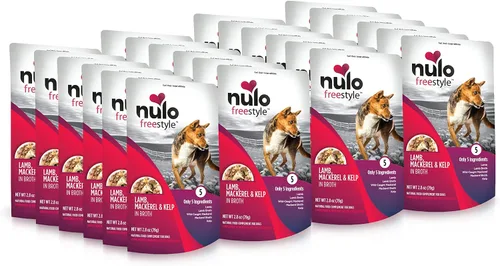 Vista 10 de Nulo Freestyle Carne de res, hígado de res y col rizada en caldo de carne real para perros, 2.8 onzas (paquete de 6)